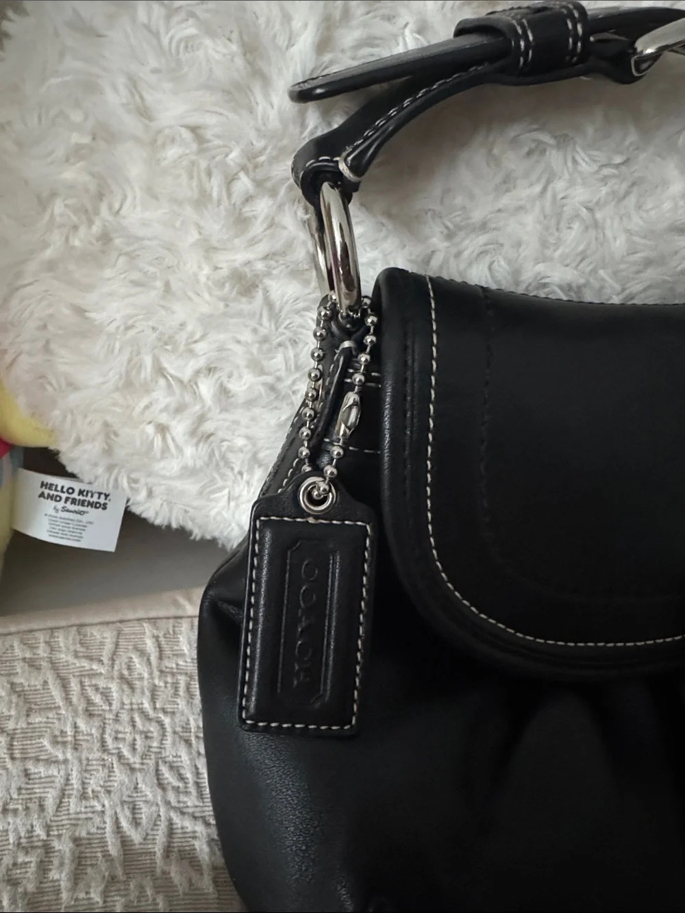 Coach Black Large Buckle Soho!